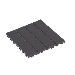Interlocking Deck Tiles, 44 Pack Patio Deck Tiles, XSquare Waterproof Outdoor All Weather Use, Patio Decking Tiles For Poolside Balcony Backyard - Dark Gray