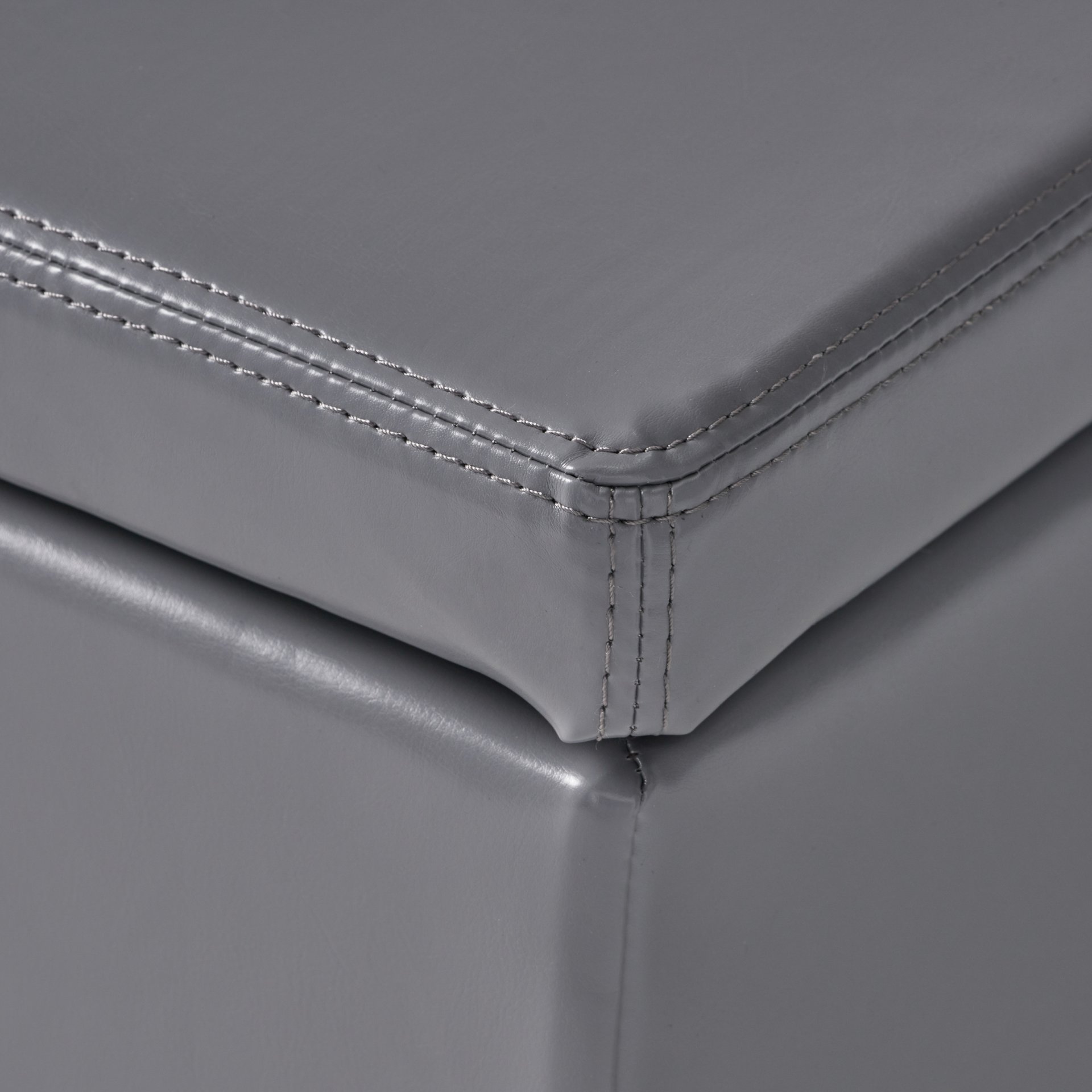 Glouster - Contemporary Storage Ottoman With Versatile Functionality - Gray - Image 12