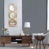 3 Mirror Piece Wall Mirror InRectangular Frame, Home Wall Decor For Bedroom Living Room - Brown - Image 5