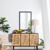 Rectangle Mirror, Wall Mirror For Living Room Bedroom Entryway - Black - Image 3
