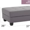 Chic Contemporary Ottoman - Gray - Image 5