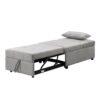 Stylish Folding Ottoman Sofa Bed With Multifunctional Design - Gray - Image 12