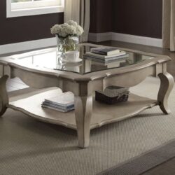 Chelmsford - Clear Glass Coffee Table - Taupe