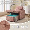 Multifunctional Lazy Person Sofa Recliner With Storage Backrest And Cell Phone Bracket For Living Room And Bedroom - Pink - Image 8