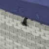 Outdoor Sofa Pe Rattan Furniture Deck Chair - Gray - Image 10