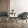 Neroli - Fabric Accent Chairs And Side Table Living Room (Set of 3) - Gray - Image 8
