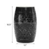 Ruby - Modern Mosaic Side Table - Black - Image 3