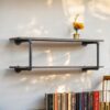 Brantley - Antique Wall Rack - Oak - Image 4