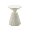Duane - Fiber Concrete Accent Table - White - Image 7