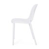 Outdoor Stacking Dining Side Chair (Set of 2) - White - Image 8