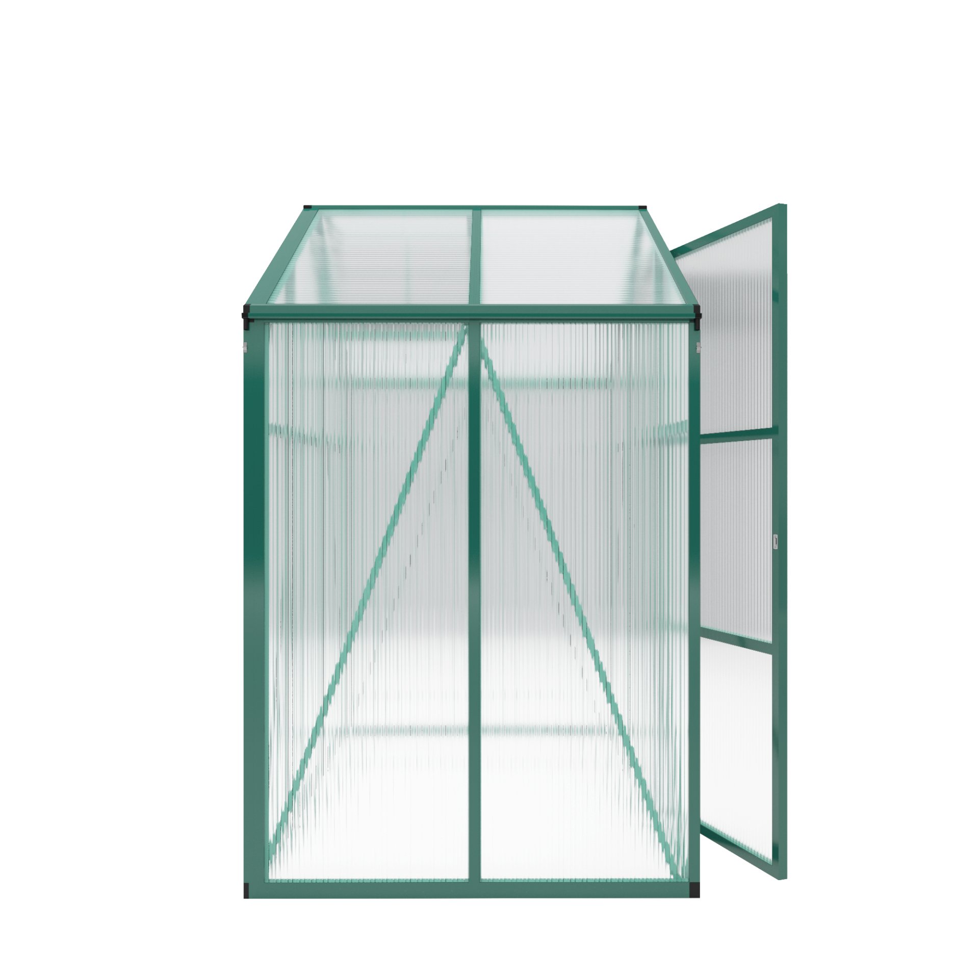 Newly Marketed Gain Height Windproof Aluminum Greenhouse 6 X 4 Ft Polycarbonate Greenhouse Raised Base And Anchor Aluminum Heavy Duty Walk - In Greenhouses For Outdoor Backyard In All Season - Green - Image 12