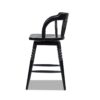 Breda - Turned Bubble Spindle Low Back Counter Stool - Black - Image 2