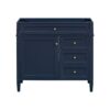 Bathroom Vanity Without Top Sink, Modern Bathroom Storage Cabinet With 2 Drawers And A Tip-Out Drawer, Frame (Not Include Basin Sink) - Blue - Image 5