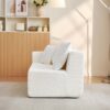 Cloud Sectional Couch With L Shape Chaise, Deep Seat - White - Image 14