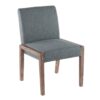Carmen - Contemporary Chair (Set of 2) - White Washed / Teal - Image 2