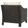 Antibes - Armchair Stylish Outdoor Wicker Club Chair With Water Resistant Cushions - Brown - Image 7