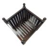 Outdoor Square Flower And Herb Pot For Garden, Porch And Patio Outside Plant And Vegetable Container, Planter - Black - Image 7
