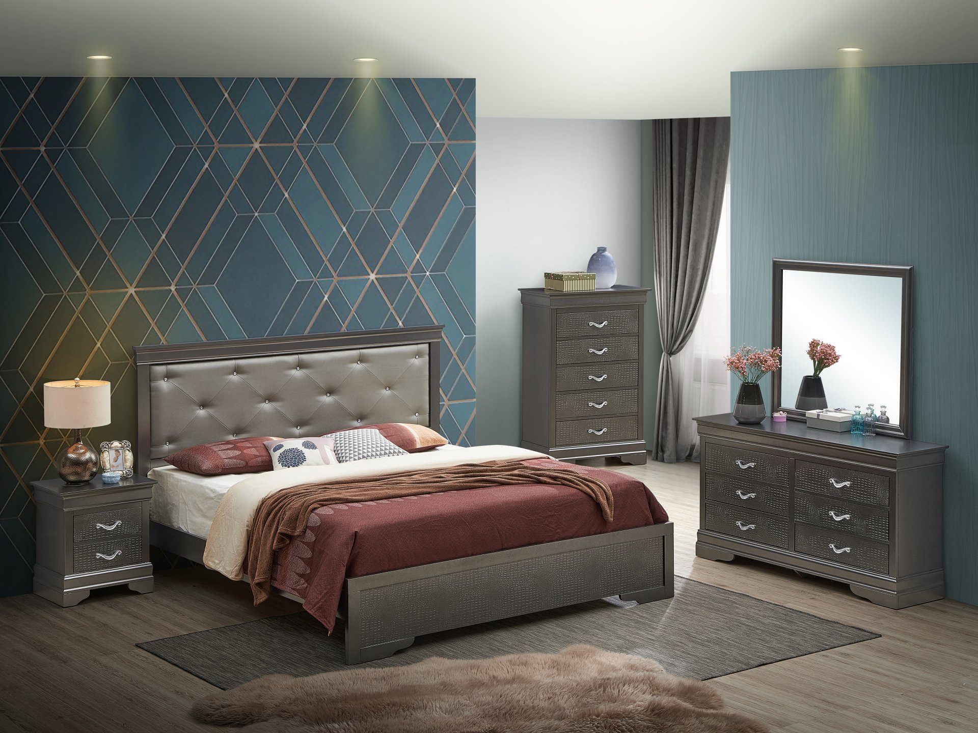 Full Bed Sleek, For Versatile Spaces - Black - Image 2