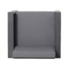 Flare - Outdoor Club Chair With Water Resistant Cushions - Dark Gray - Image 7
