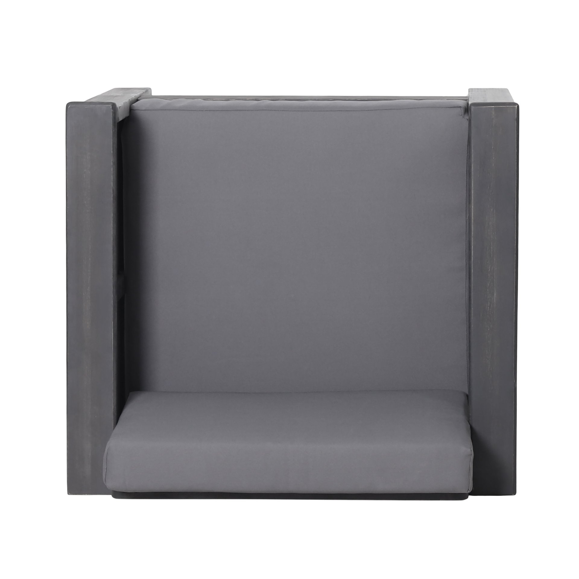 Flare - Outdoor Club Chair With Water Resistant Cushions - Dark Gray - Image 7
