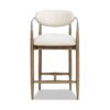 Artemis - Mixed Material Upholstered Counter Stool - Warm White - Image 12