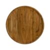 Drum Side Table With Tray Style Top - Brown - Image 5