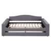 Twin Size Upholstered Daybed With Storage Armrests, Trundle And Latest Integrated Bluetooth Audio System - Gray - Image 2