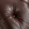 Tufted Armless Chaise Lounge - Dark Brown - Image 11