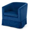 27.36" Wide Swivel Chair - Blue - Image 6