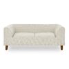 Modern Rectangular Pet Sofa With Backrest And Armrests, Soft Cushion For Small And Medium Dogs - Beige - Image 9