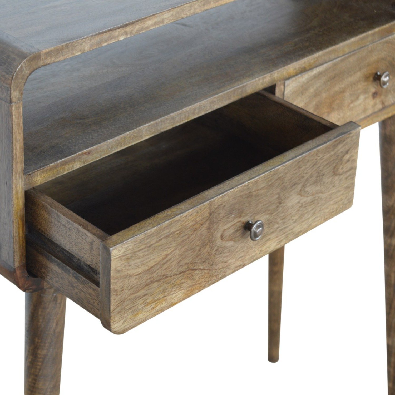 Curved Console Table - Brown - Image 8