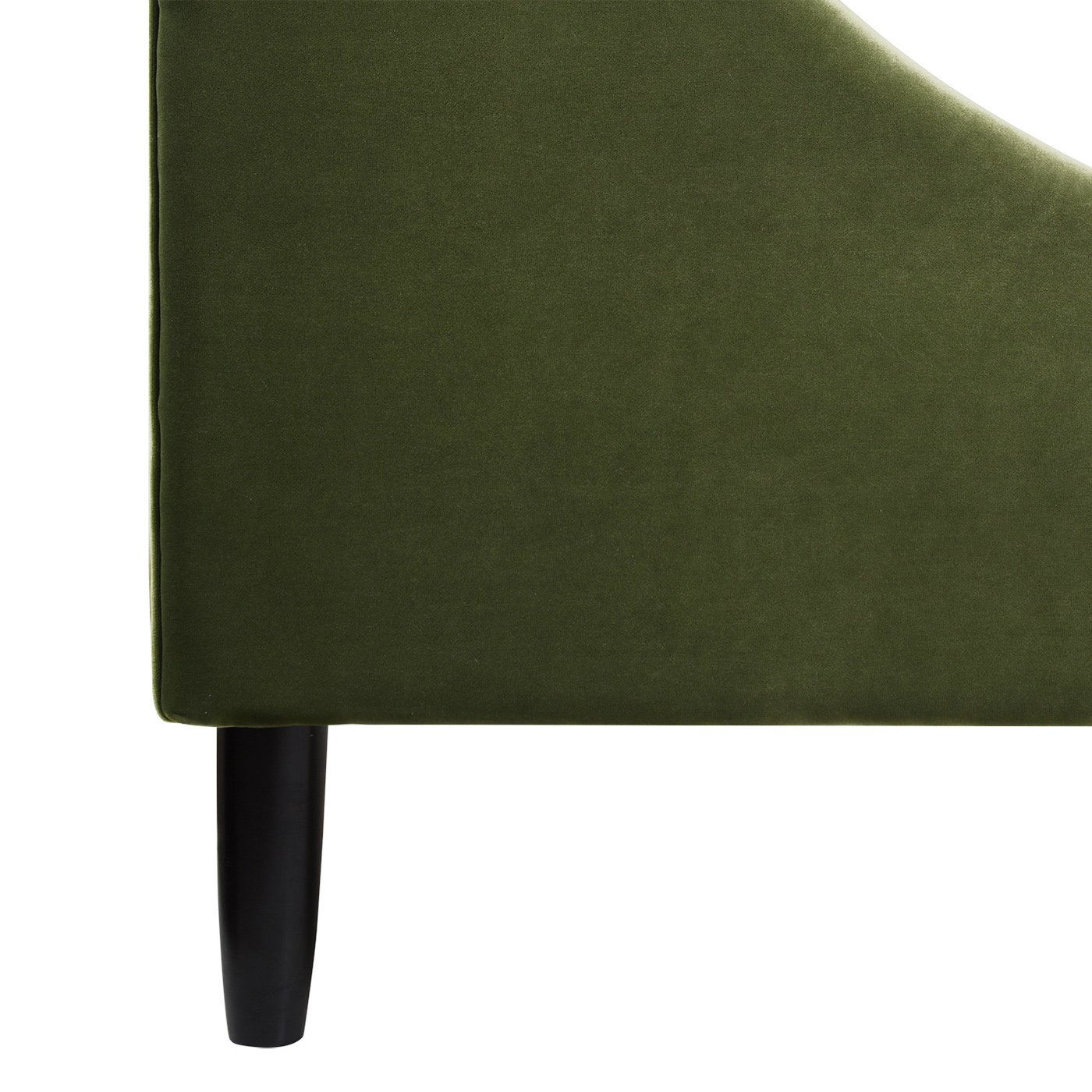 Aspen - Queen Vertical Tufted Modern Headboard Platform Bed Set - Olive Green - Image 6