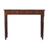 Turned Legs 3 Drawer Console - Brown - Image 12