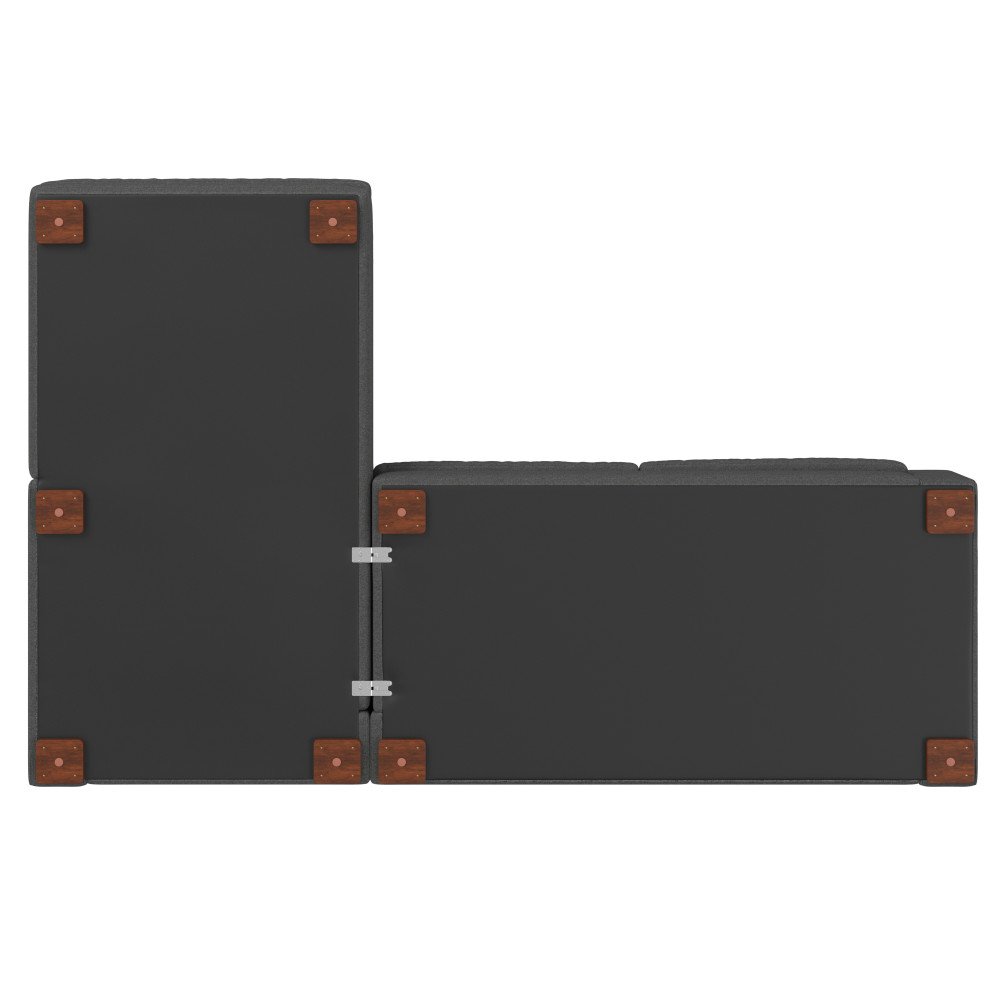 Charlie - Deep Seater Left Sectional Sofa - Gray - Image 3