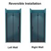 34" Bi-Fold Semi-Frameless Shower Doors In Matte With Clear Glass - Black - Image 6