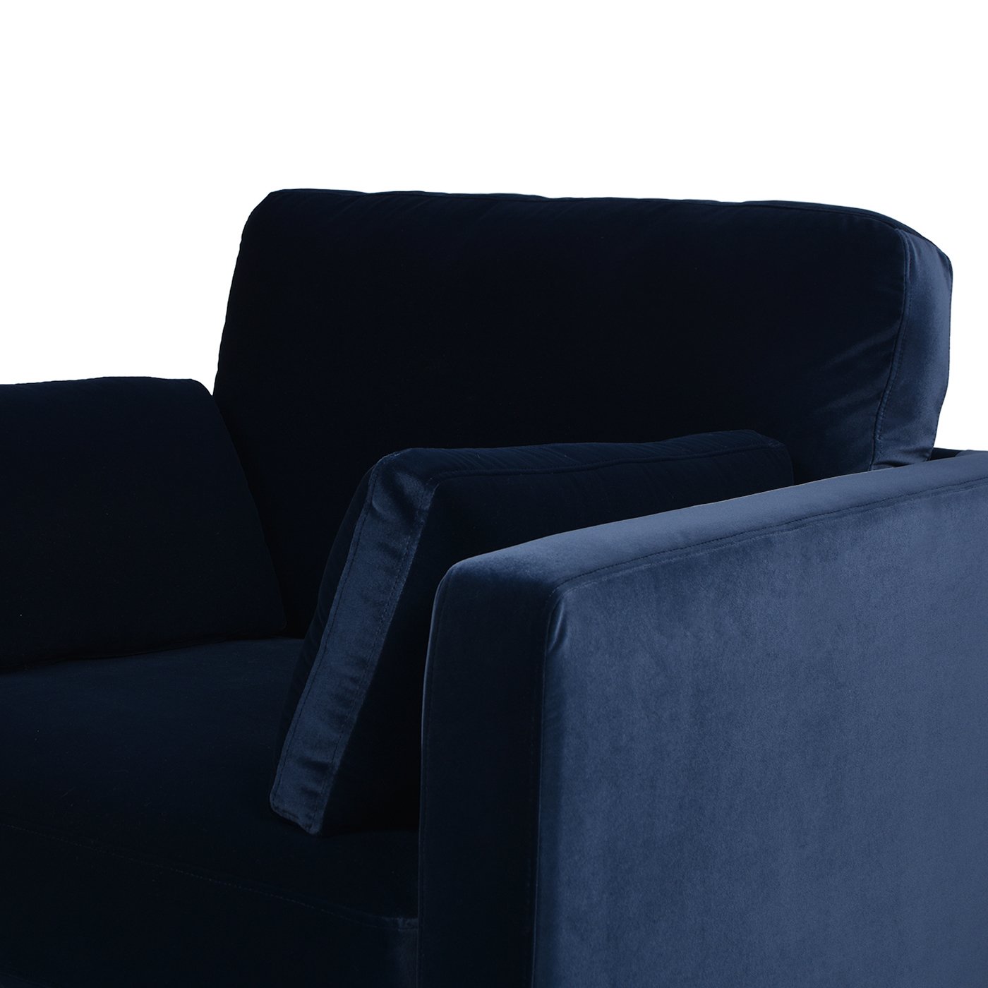 Knox - Modern Farmhouse Arm Chair - Dark Navy Blue - Image 4