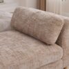 Modern Upholstered End Of Bed Bench With Armrests And Chenille Fabric - Wheat - Image 9