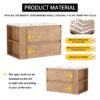 Modern Wall Mounted Bathroom Vanity With Sink And Storage Rack 2 Soft Close Drawers Plywood 30" - Imitative Oak - Image 6