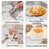 Stainless Steel Pattern Burning Stone Round Table Suitable For 2, 4 Or 6 People - Gold / White - Image 10