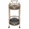 Ottesen - Glass Serving Cart - Black / Gold - Image 5