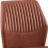 Dining Chairs Living Room Chair Modern Kitchen Armless Side Chair With Metal Legs (Set of 4) - Brown - Image 13