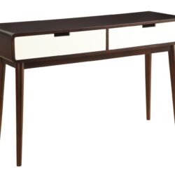 Christa - Sofa Table - White / Espresso
