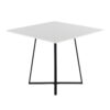 Cosmo - Contemporary Square Dining Table - White / Black - Image 2