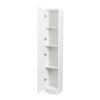 Freestanding Cabinet With Inadjustable Shelves And Two Doors For Kitchen, Dining Room - White - Image 8