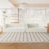 Modular Combination Living Room Sofa Set, Modern Minimalist Sofa, Living Room Upholstered Sofa Bed, Bedroom, 2 Pieces Computer Free Combination, L - Shaped - Beige - Image 12