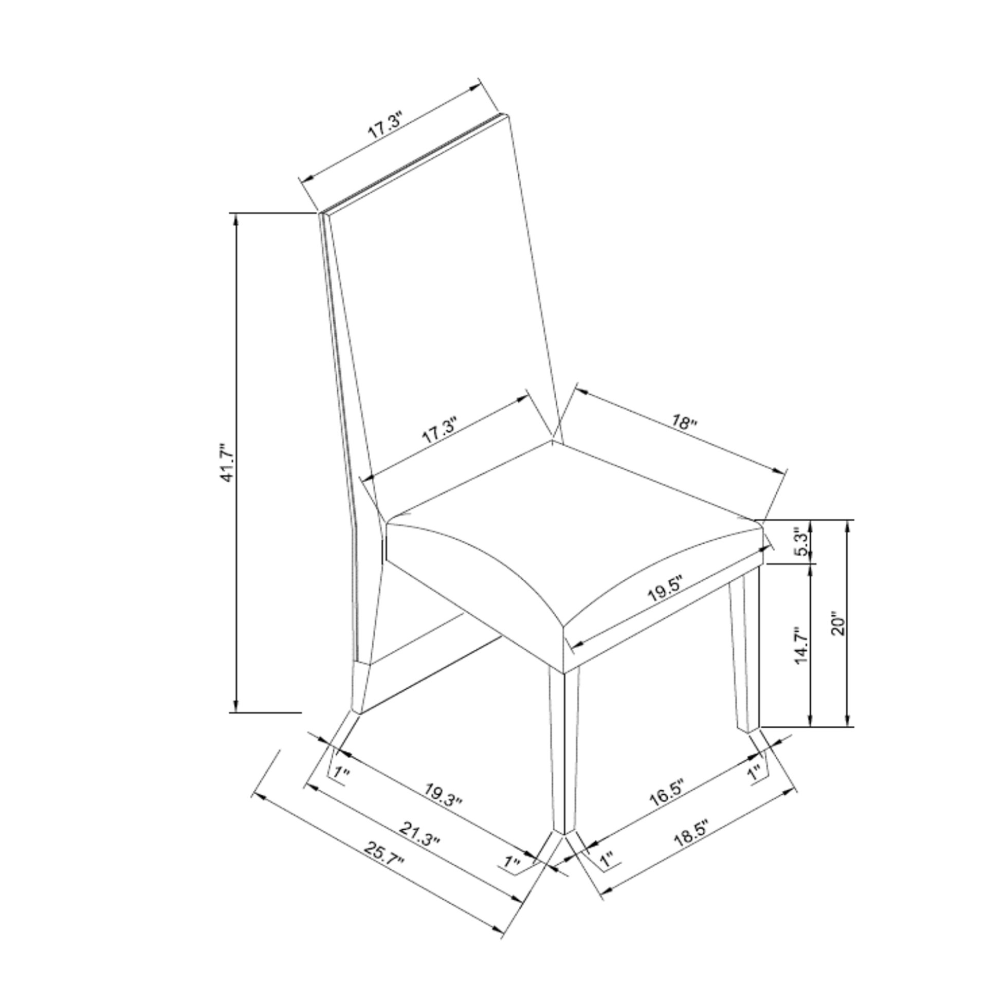 Stacey - Dining Chair (Set of 2) - Brown - Image 3
