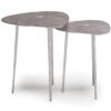 Shelton - 2 Piece Metal Nesting Table - Nickel - Image 2