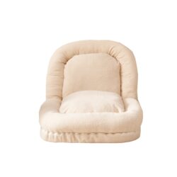 Triple Fold Down Beige Sofa Bed - Beige