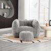 Soft Bean Bag Chair With High Resilient Foam (Chips) - Gray - Image 18