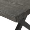 Rolando - Outdoor Aluminum Dining Table With Steel Frame - Gray / Black - Image 12
